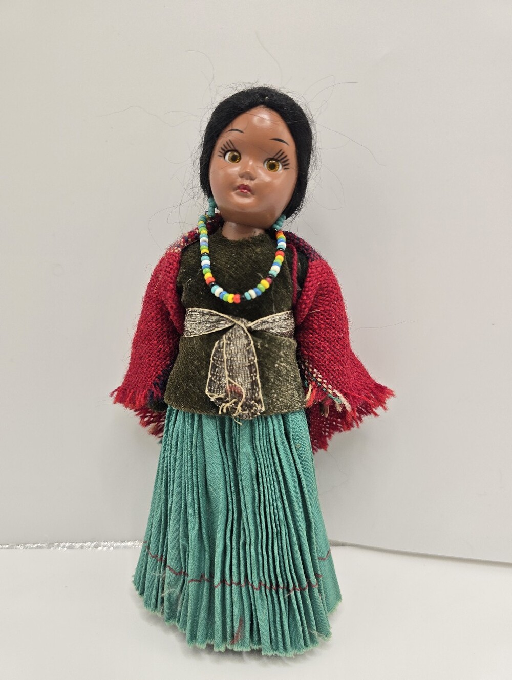 Vintage Navajo Native American Themed 7.5" Doll w/ Original Outfit Souvenir Doll